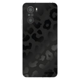 Átlátszó szilikon tok az alábbi mobiltelefonokra Xiaomi Poco F3 - Midnight Leopard