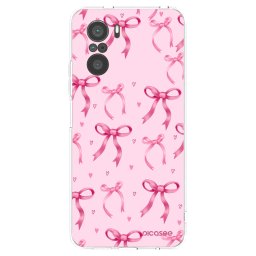 Átlátszó szilikon tok az alábbi mobiltelefonokra Xiaomi Poco F3 - Bow Aesthetic
