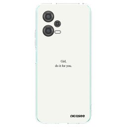 Átlátszó szilikon tok az alábbi mobiltelefonokra Xiaomi Poco X5 - Girl, do it for you