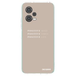 Átlátszó szilikon tok az alábbi mobiltelefonokra Xiaomi Poco X5 - Positive Vibes