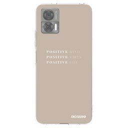 Átlátszó szilikon tok az alábbi mobiltelefonokra Motorola Edge 30 Neo - Positive Vibes