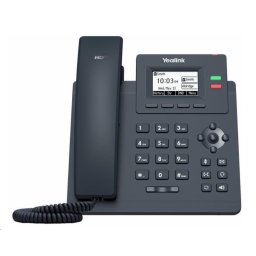 Yealink SIP-T31G IP-telefon, 2, 3" 132x64 grafikus, 2x RJ45 10/100/1000, PoE, 2x SIP, adapterrel