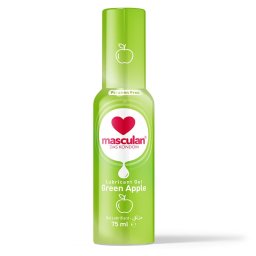 Masculan Green Apple vízbázisú síkosító, zöldalma aromával (75 ml)