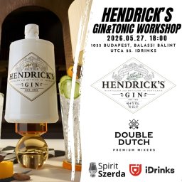 2026.05.27. 18:00 Spirit Szerda - Hendricks Gin Tonic Kóstoló és Workshop