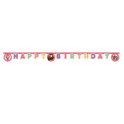 Mása és a medve Sweet Heart Happy Birthday felirat 200 cm FSC