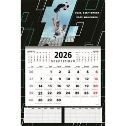 TOPTIMER Naptár, fali, diák, 2026/2027 tanév, TOPTIMER, "Foci"