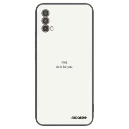 Fekete szilikon tok az alábbi mobiltelefonokra Motorola Moto E40 - Girl, do it for you