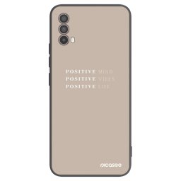 Fekete szilikon tok az alábbi mobiltelefonokra Motorola Moto E40 - Positive Vibes