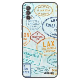 Fekete szilikon tok az alábbi mobiltelefonokra Motorola Moto E40 - PASSPORT EDITION