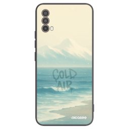 Fekete szilikon tok az alábbi mobiltelefonokra Motorola Moto E40 - COLD AIR