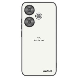Fekete szilikon tok az alábbi mobiltelefonokra Xiaomi Poco F6 - Girl, do it for you
