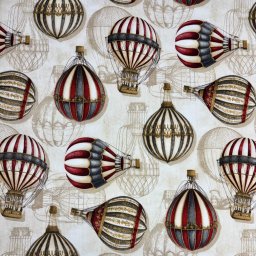 HŐLÉGBALLON mintás delorvászon, loneta