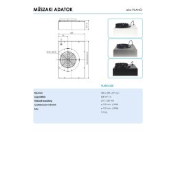 AIRA - Plazma szűrő páraelszívókhoz PLANO 600/210 R