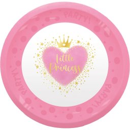 Hercegnők Little Princess micro prémium műanyag lapostányér 4 db-os szett 21 cm