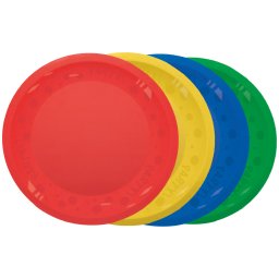 Színes Mixed micro prémium műanyag lapostányér 4 db-os szett 21 cm