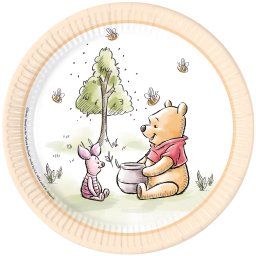 Disney Micimackó Loves Nature papírtányér 8 db-os 23 cm FSC