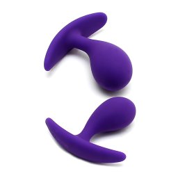 Rimba Copenhagen - anál plug szett (lila, 2 db)