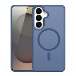 DUX DUCIS YIND szilikon telefonvédő (ütésállóság, kameravédő, matt, MagSafe) SÖTÉTKÉK Samsung Galaxy S26 (SM-S942)