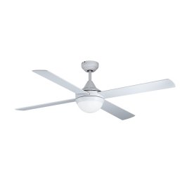 VARADERO acél matt fehér / lakozott üveg fehér mennyezeti ventilátoros lámpa