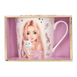 TOPModel porcelán bögre - 300 ml - Blooming Kitty cicás