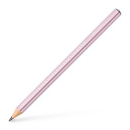 FABER-CASTELL Grafitceruza, B, háromszögletű, FABER-CASTELL "Sparkle Jumbo", metál rózsaszín