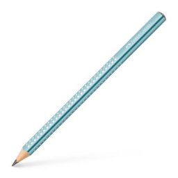 FABER-CASTELL Grafitceruza, B, háromszögletű, FABER-CASTELL "Sparkle Jumbo", metál óceánkék