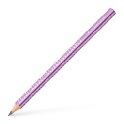 FABER-CASTELL Grafitceruza, B, háromszögletű, FABER-CASTELL "Sparkle Jumbo", metál lila