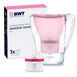 BWT Vízszűrő kancsó manuális 2,7 literes rózsaszín AQUAlizer Home 125557844