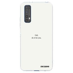Átlátszó szilikon tok az alábbi mobiltelefonokra Realme 7 - Girl, do it for you
