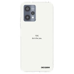 Átlátszó szilikon tok az alábbi mobiltelefonokra Realme 9 Pro 5G - Girl, do it for you
