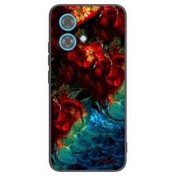 Fekete szilikon tok az alábbi mobiltelefonokra Motorola Edge 40 Neo - Universe