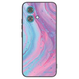 Fekete szilikon tok az alábbi mobiltelefonokra Motorola Edge 40 Neo - Pink liquid