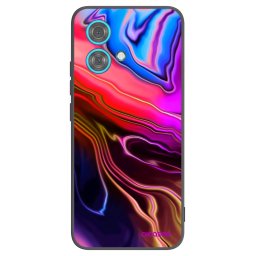 Fekete szilikon tok az alábbi mobiltelefonokra Motorola Edge 40 Neo - Electric