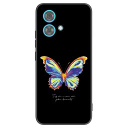 Fekete szilikon tok az alábbi mobiltelefonokra Motorola Edge 40 Neo - Diamanty Black
