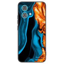 Fekete szilikon tok az alábbi mobiltelefonokra Motorola Edge 40 Neo - Gold blue