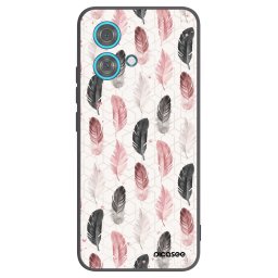 Fekete szilikon tok az alábbi mobiltelefonokra Motorola Edge 40 Neo - Feather 2