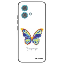 Fekete szilikon tok az alábbi mobiltelefonokra Motorola Edge 40 Neo - Diamanty White