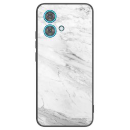 Fekete szilikon tok az alábbi mobiltelefonokra Motorola Edge 40 Neo - White marble