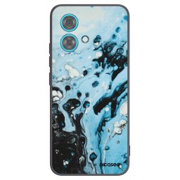 Fekete szilikon tok az alábbi mobiltelefonokra Motorola Edge 40 Neo - Organic blue