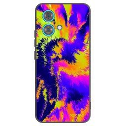 Fekete szilikon tok az alábbi mobiltelefonokra Motorola Edge 40 Neo - Burn