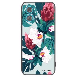 Fekete szilikon tok az alábbi mobiltelefonokra Motorola Edge 40 Neo - Rhododendron