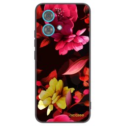 Fekete szilikon tok az alábbi mobiltelefonokra Motorola Edge 40 Neo - Dark Peonny