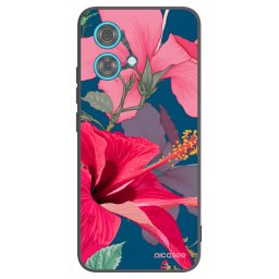 Fekete szilikon tok az alábbi mobiltelefonokra Motorola Edge 40 Neo - Hibiscus