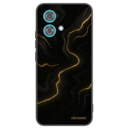 Fekete szilikon tok az alábbi mobiltelefonokra Motorola Edge 40 Neo - Thunder