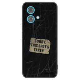 Fekete szilikon tok az alábbi mobiltelefonokra Motorola Edge 40 Neo - SORRY