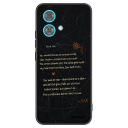 Fekete szilikon tok az alábbi mobiltelefonokra Motorola Edge 40 Neo - POET