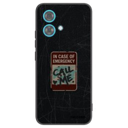 Fekete szilikon tok az alábbi mobiltelefonokra Motorola Edge 40 Neo - EMERGENCY