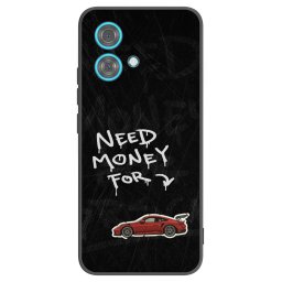Fekete szilikon tok az alábbi mobiltelefonokra Motorola Edge 40 Neo - Track Mode