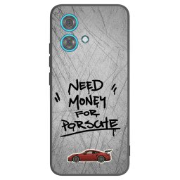 Fekete szilikon tok az alábbi mobiltelefonokra Motorola Edge 40 Neo - Grey Drift