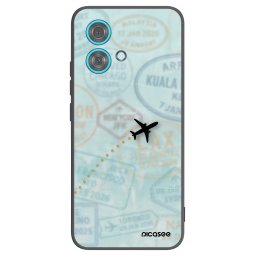 Fekete szilikon tok az alábbi mobiltelefonokra Motorola Edge 40 Neo - FLIGHT PATH